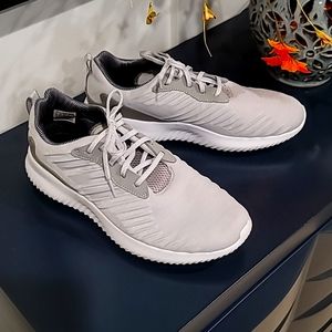 Adidas, Size 8, Grey, Alpha Bounce Sneakers